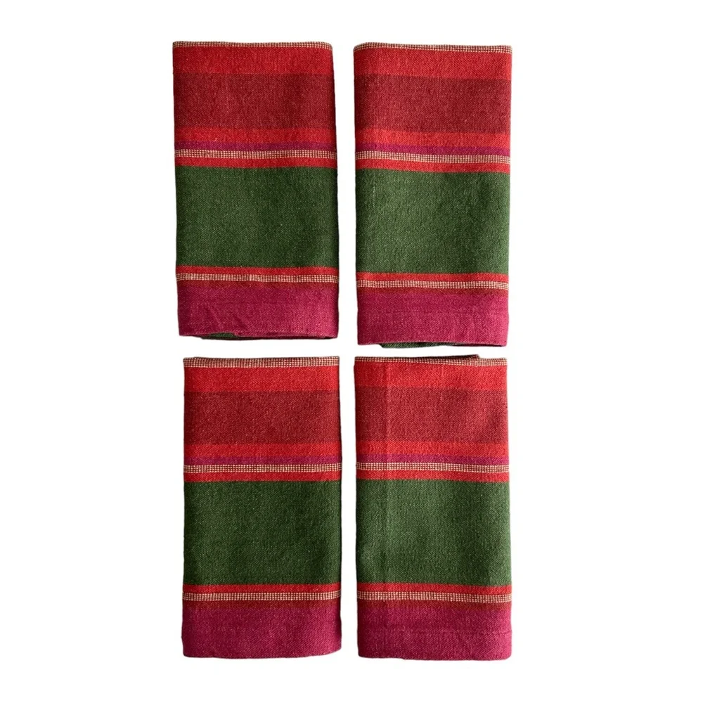 Pottery Barn‎ Hermosa Stripe Napkins Set of 4